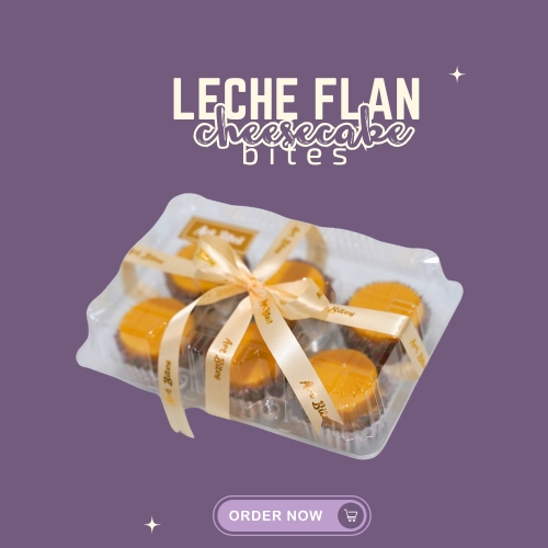 Leche Flan Cheesecake Bites